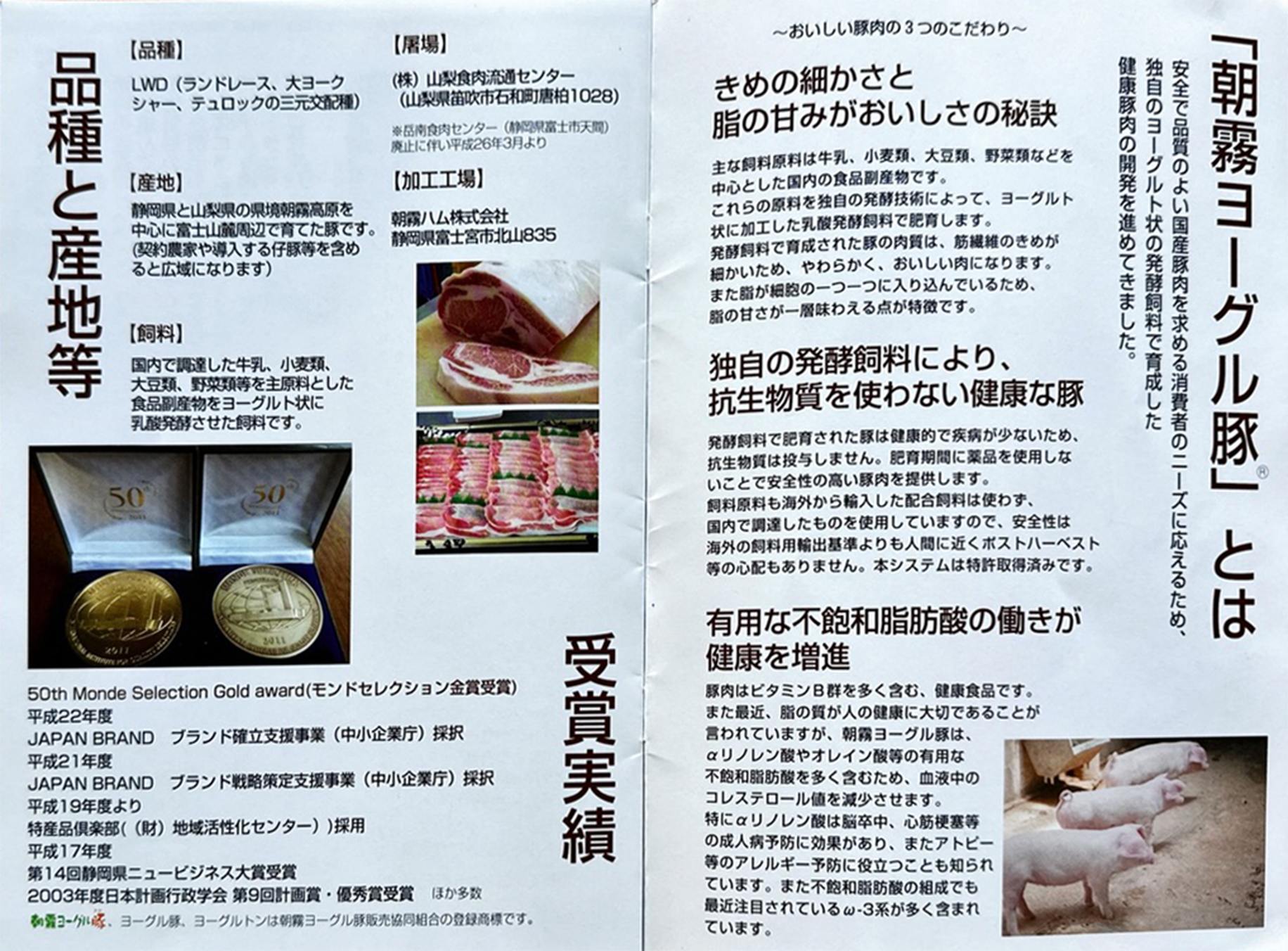 朝霧ヨーグル豚